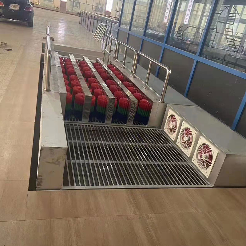 雙通道超薄型風刀洗靴機 